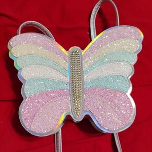 The Children's Place Glittery Butterfly Bag - Pink, Blue, Green